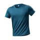 thumbnail image 4 of Tops para hombre, blusas y camisas de manga corta con cuello redondo para hombre, camisetas casuales holgadas deportivas transpirables de seda helada de color liso, camisetas de media manga con cuello, 4 of 4