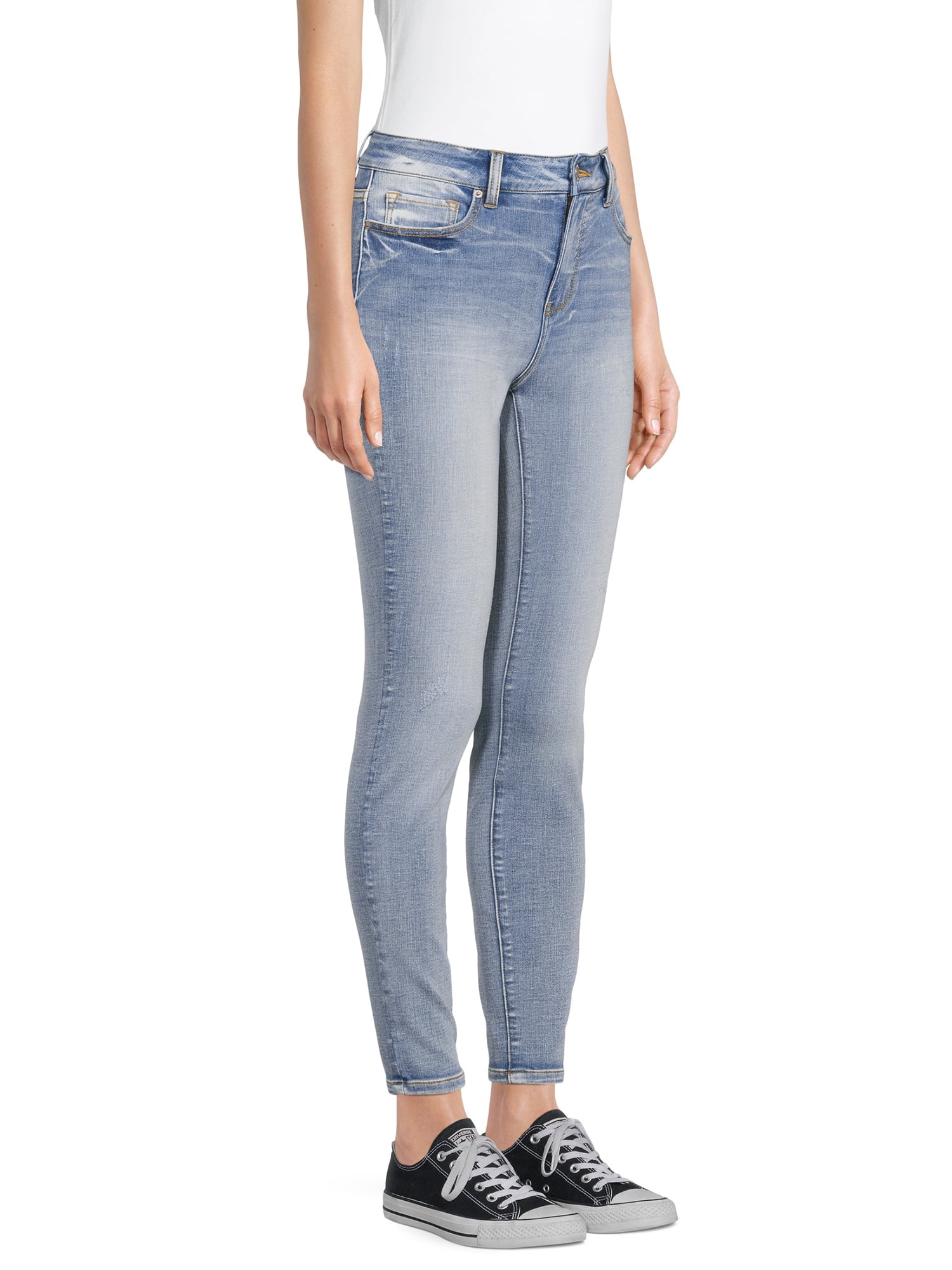 Time and Tru Women's High Rise Skinny Jeans