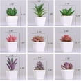 thumbnail image 2 of 9pcs Artificial Succulent Plants in Pots, Faux Succulents Small Potted Fake Plants with Plastic Pots for Office Home Desk Shelves Bedroom Decoration, 2 of 4