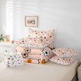 thumbnail image 6 of Homewish Coquette Cute Halloween Ghost 7 Pieces Full Size Bedding Sets,Daisy Bow Floral Print Full Size Bed in a Bag,Blush Pink White,Halloween Reversible, 6 of 8
