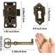 thumbnail image 2 of 2 Piezas Cerradura de Puerta de Gabinete Cerradura Antigua Pestillos de Muebles para Armarios Decorativos Cerradura con Orificio para Llave para Caja de Madera Joyas Antiguas Maquillaje Maleta, 2 of 5