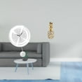 thumbnail image 2 of Adorno de reloj de pared acrílico con números arábigos y escultura de resina para cocina, estudio, oficina, dormitorio, sala de estar, decorac, 2 of 8
