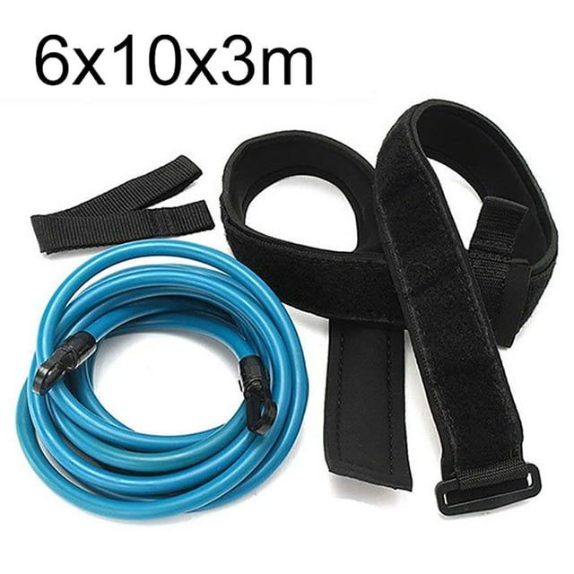Bandes d'Entraînement Réglables pour la Natation Cordes Élastiques pour la Natation Bandes de Résistance pour la Nage Harnais Fixe Ceinture de Natation