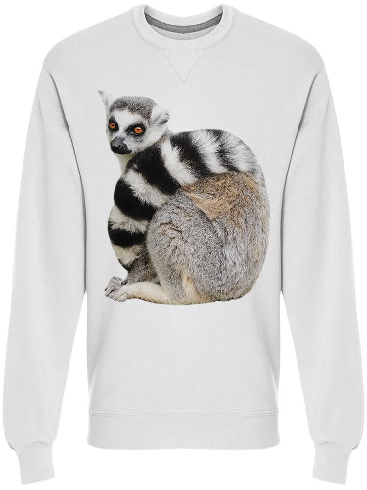 Lemur With Coiled Tail Sweatshirt Men 