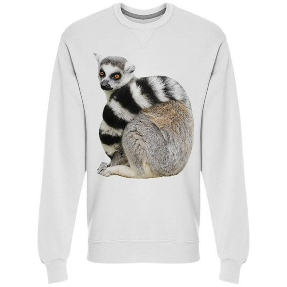 Lemur With Coiled Tail Sweatshirt Men -Image by Shutterstock, Male XX-Large