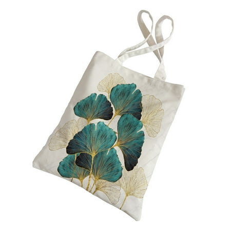 

Women s shopping bag Canvas Tote Bags Love with Paw Print Animal Shop Flowers & Leavess Reusable Shopping Funny Gift Bags