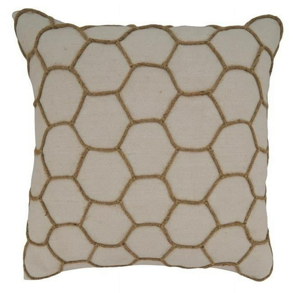 Saro Lifestyle Dori Embroidered Down Filled Throw Pillow
