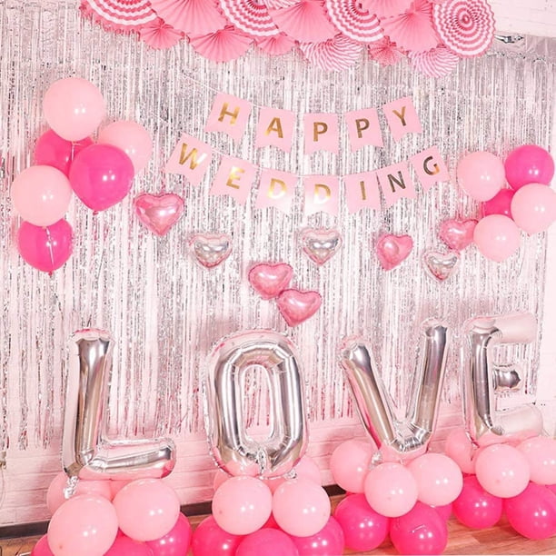 Rideau Brillant Métallique 2 Pièces 1x2m - Décoration Fête Clinquant Anniversaire Mariage