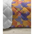 thumbnail image 3 of Floral Down Alternative Comforter, Pastel Gardening Themed Design Flower Buds and Leaves Summer Foliage Drawing, Microfiber Quilt for All Season, 5 Sizes, Pale Blue White, by Ambesonne, 3 of 3