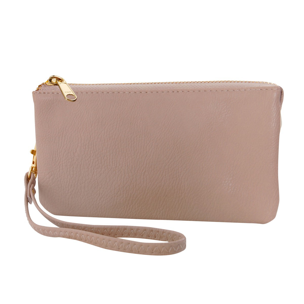 Auony Leather Wristlet Wallet Clutch Bag Zipper Smart Phone Wallet Purse Handbag for Women 