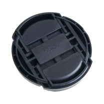 TAILTOSS 55mm Black Round Plastic Front Lens Cap Cover for Camera Accessory 1Pack