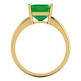 thumbnail image 4 of Solitaire Engagement Ring for Women - 2.5ct Simulated Emerald in 14K Yellow Gold Promise Ring, 4 of 6