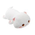thumbnail image 1 of Muñeco de peluche súper suave y lindo con forma de gato, almohada para cama, muñeco para dormir (blanco), 1 of 4