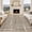 Brown, variant on 2x6 FT Modern Interwoven Lines Runner Rug, Washable Indoor Rug with Low Pile, Stain Resistant Surface, Non Slip Backing, Easy Clean Floor Carpet - Brown