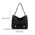 thumbnail image 2 of HUISZJ Crossbody Shoulder Bag, Fashion Pocket Storage Commute Bag, Adjustable Strap Shoulder Handbag for Travel Commute Work (Black), 2 of 8