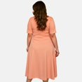 thumbnail image 3 of Vestido línea A (talla extra), modelo 4278 (Coral) coral 36 Roman Fashion Vestido extra 4278, 3 of 7