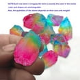 Natural Rough Stone Electroplating Spray Paint Colorful Pendant Jewelry