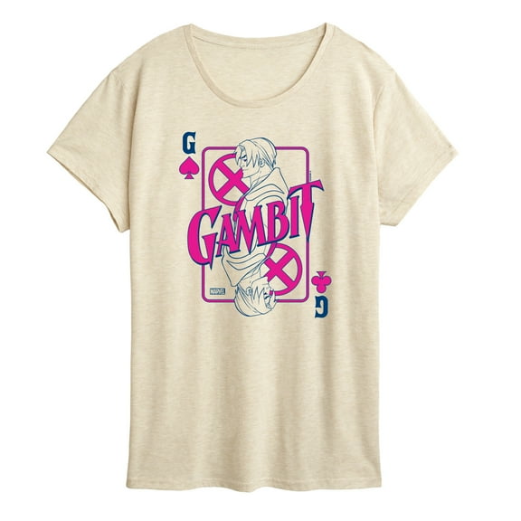 Marvel X-Men - Gambit Playing Card - Women's Short Sleeve Graphic T-Shirt