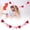 B, variant on Valentine's Day Felt Heart Garland, Romantic Love Heart Hanging Decoration for Home, Party & Holiday Decor, Perfect Valentine's Day Decoration for Indoor Use Red and White (1Pcs)