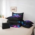 thumbnail image 6 of Castle Fairy Romantic Skull Skeleton Twin Bedding Sets,Butterflies Bedding Comforter Set, 6 of 8