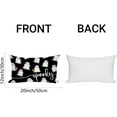 thumbnail image 6 of Halloween Pillow Cover 12x20 Repeating White Ghosts Spooky Pink Throw Pillow Case Autumn Thanksgiving Harvest Decorative Cushion Outdoor Cushion Case Sofa Couch Bed Decor Lumbar, 6 of 6