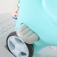 thumbnail image 3 of Rocking Horse for Kids, Balance Riding Horse with 4 Wheels, Toddler Ride on Toy with Push Handle for Boys & Girls, Ages 12 Months to 3 Years, Blue, 3 of 7
