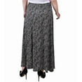 thumbnail image 3 of NY Collection Womens Petites Printed Long Maxi Skirt, 3 of 3