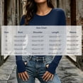 thumbnail image 4 of Solid Color Shirts For Women Women's Long-Sleeve Crew Neck Base Layer Top With Thumbholes Stretchy Fabric Navy XL, 4 of 9