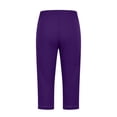 thumbnail image 6 of HAJWOH Capri Leggings for Women Cotton Leggings Stretch Summer Lightweight Casual Athletic Running Workout Yoga Pants, 6 of 7