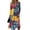 #01-Dark Purple, variant on Women's Casual Floral Long Sleeve V-Neck Dress with Pockets - Smart Work Dress for Women, Formal Fall Dress, Empire Waist, Casual Daily Work Dresses, Black, XXL