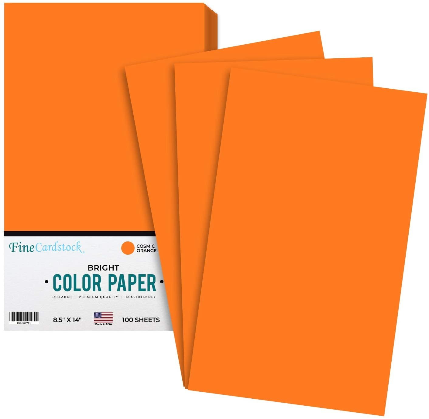 200 Sheets 24 lb 8.5 inches by 11 inches Astrobrights Cosmic Orange Colored Paper 