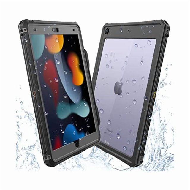 wonim11 for iPad 10.2" - iPad 9th 8th 7th Generation Waterproof Case,Full-Body Heavy Duty Protective Built-in Screen Protector with Strap Stand Pencil Holde for iPad 9th Generation Case