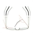 thumbnail image 4 of Folding Reading Glasses for Men Women, Blue Light Blocking Computer Readers Metal Frame 1.5x,Gold, 4 of 7