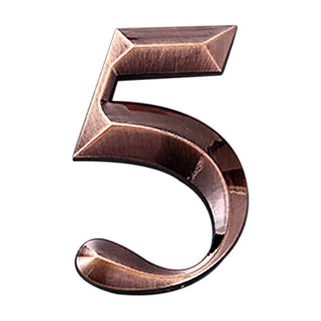 Address Numbers for Housesmodern House Numbers Mailbox Numbers 0-9 Self-Adhesive Street Door Home Address Metal Numbers for Outside Or Inside Signs Easy Install