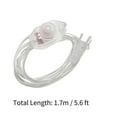 thumbnail image 5 of Interruptor de cable rotativo Uxcell AC 250V control deslizante regulador de lámpara 100W con cable de alimentación de 5.6 pies enchufe tipo A claro blanco 1 pieza, 5 of 5