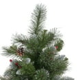 thumbnail image 5 of GDF Studio 9 Foot Mixed Spruce Artificial Christmas Tree with Red Berry Glitter Branches and Pinecones, Unlit, 5 of 6