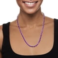 thumbnail image 2 of Ross-Simons 40.00 ct. t.w. Amethyst Tennis Necklace in Sterling Silver, Women's, Adult, 2 of 4