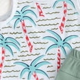 thumbnail image 5 of mgoYE Baby Girl Clothes 6-9 Months Toddler Baby Boy Clothes Summer Sleeveless Tank Top and Shorts Cute Infant Baby Boy Outfits Clothing Set|Green 2-3 Years, 5 of 7