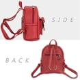 thumbnail image 2 of LHSHID Girls Bowknot Cute Leather Backpack Mini Backpack Purse for Women, 2 of 7