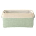 thumbnail image 2 of Fabric Storage Box,14X6.3X10.2inch Storage Basket with Handles, Reinforced Storage Bin, Closet Organizer, Shelf Storage Container, Home Storage Bin for Bedroom Living Room Organization, 2 of 8