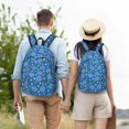 thumbnail image 4 of Disketp Tennis print Canvas Backpack Lightweight Travel Daypack Student Rucksack Laptop Backpack-, 4 of 5