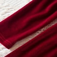 thumbnail image 6 of Mercatoo Toddler Girls Christmas Velvet Dress Square Neck Lace Trim Princess Long Sleeve Feast Evening Gown Swing Dress, 6 of 9