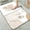 Abstract Gold and White Shapes, variant on 1pc Physics Symbols and Equations Bathroom Rug Bathroom Decor and Accessories- Durable,Anti Slip,And Quick Drying,Suitable For Indoor/outdoor Use - Perfect For Bathrooms,Bedrooms,Kitchens