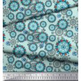 thumbnail image 2 of Soimoi Poly Georgette Fabric Floral & Damask Ethnic Print Fabric by Yard 42 Inch Wide, 2 of 3