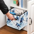 thumbnail image 5 of Lce Hockey Foldable Storage Containers Bins with Handle, 10.8"x10.5"x10.6", Large Capacity Storage Basket, 5 of 6