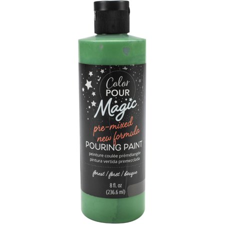 UPC: 0718813573344 | American Crafts Color Pour Magic Pre-Mixed Paint 8oz-Forest