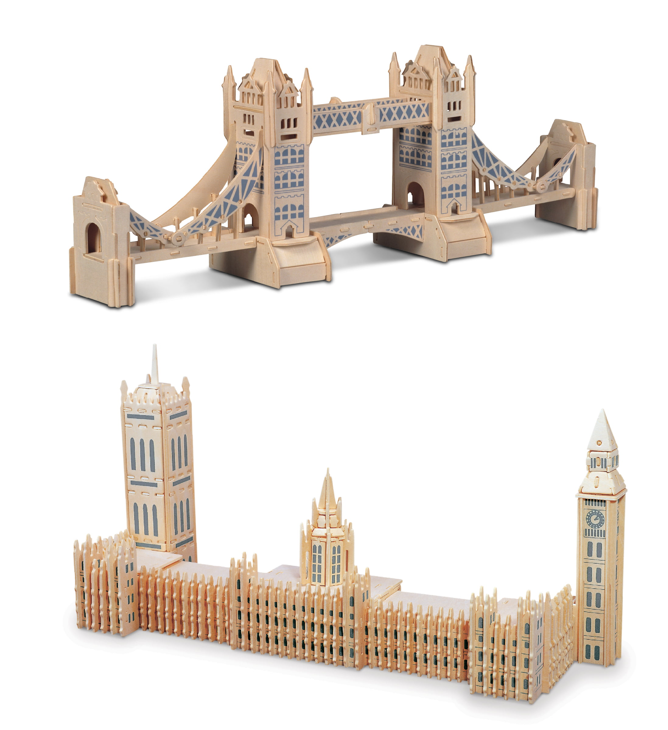 construction set London Tower Bridge 3D laser cut wooden model/puzzle 