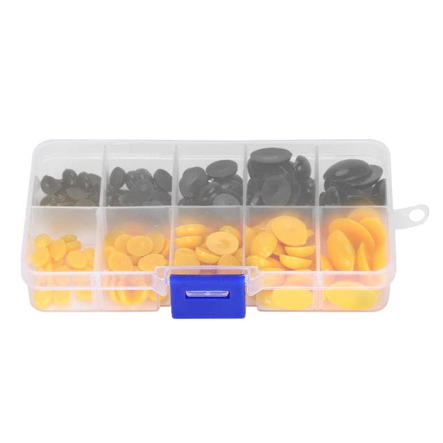 Narices De Ojos De Plástico, Narices De Ojos De Muñeca Duraderas Ligeras Para Manualidades De Costura Para Animales De Peluche Para Uso Profesional Para Muñecas De Oso Fyydes Negro + Amarillo