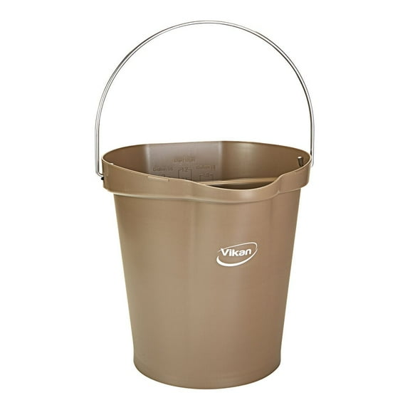 Flat-Side 3-Gallon Pail, Brown