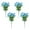 Blue, variant on Summercome 3 PCS Artificial Fake Outdoor Flowers Plants, Faux Silk Realistic Morning Glory Floral Arrangement Planter UV Resistant for Porch Patio Window Box Balcony Garden Decor (Wine)